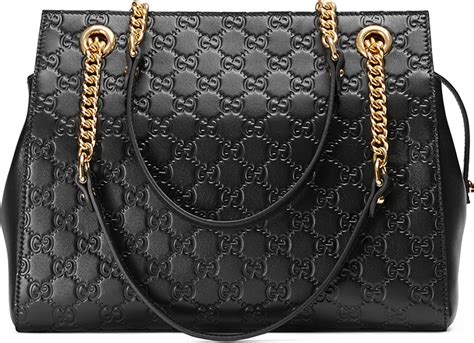 gucci signature chain handle tote bag|Gucci guccissima tote bag.